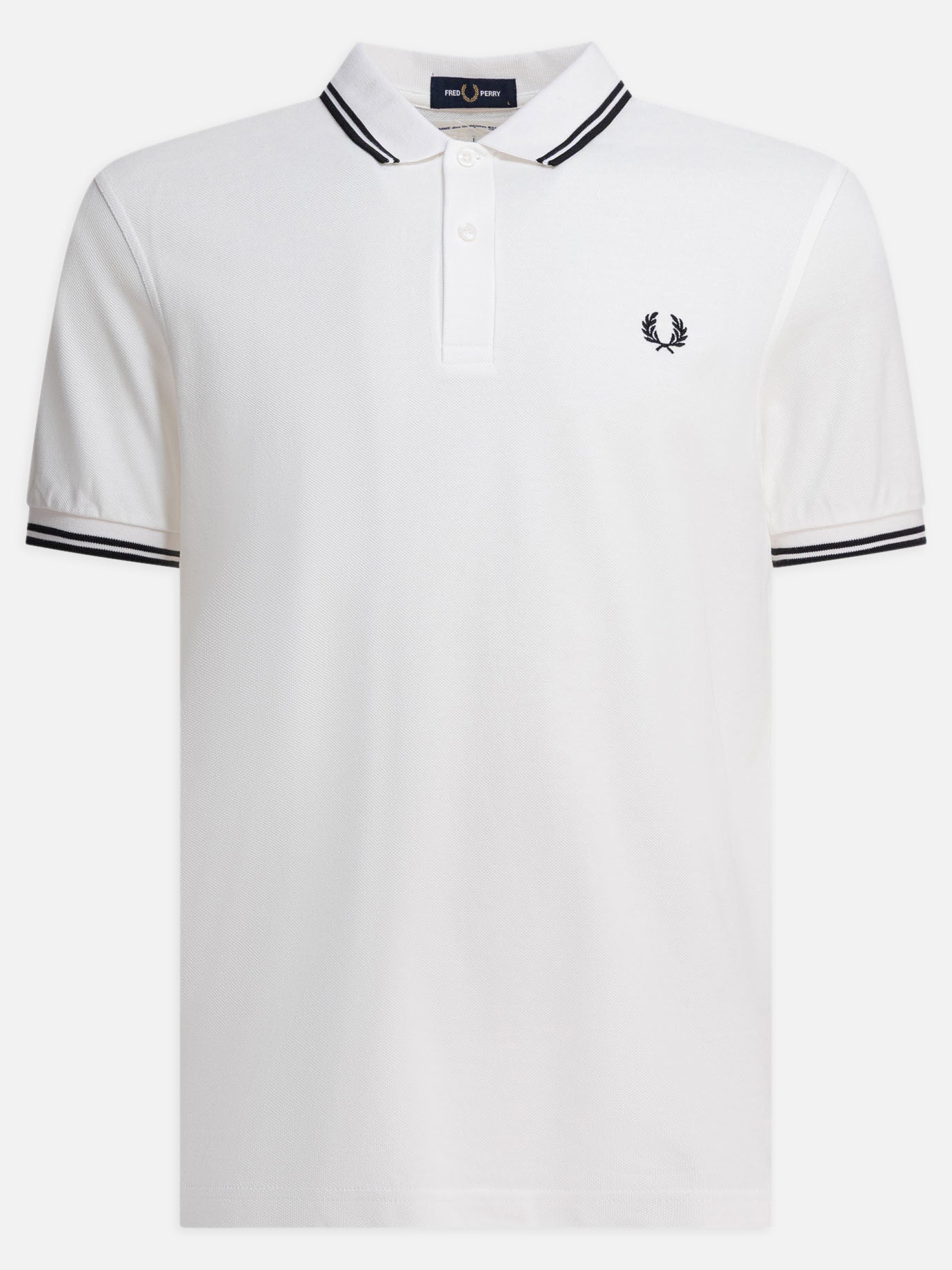 Tシャツ・カットソー COMME des GARCONS SS25 \"STRONG WILL\" POLO SHIRT (FO T502 3) Comme Des Garçons Shirt x Fred Perry Logo Strong Will Men's