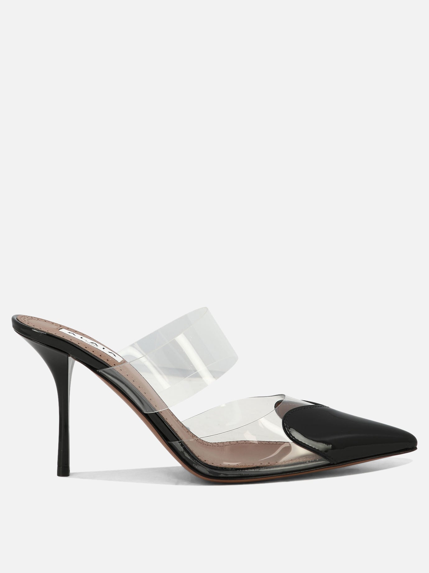 Mules 60% calf leather 40% polyurethane - 50% leather 50% rubber  Black - Alaïa Women | PDP | VIETTI Online Store | thumbnail