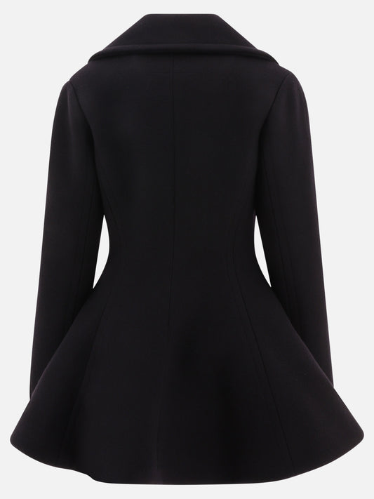 Long coats 83% wool 17% polyamide  Black - Alaïa Women | PLP | VIETTI Online Store | 2

