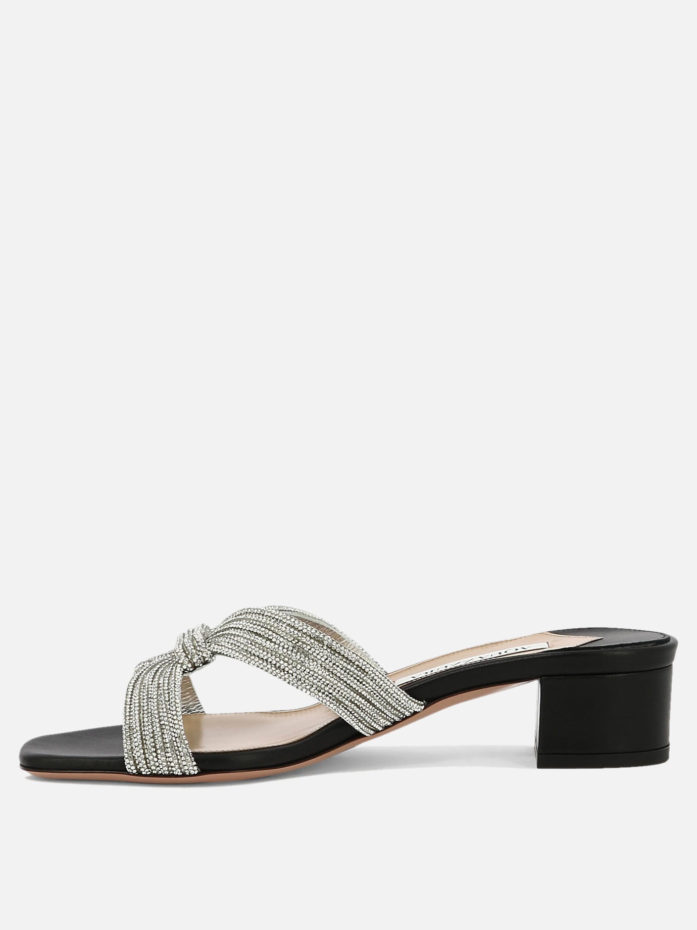 Heeled sandals 100% leather - 100% leather  Black - Aquazzura Women | PDP | VIETTI Online Store | thumbnail_3