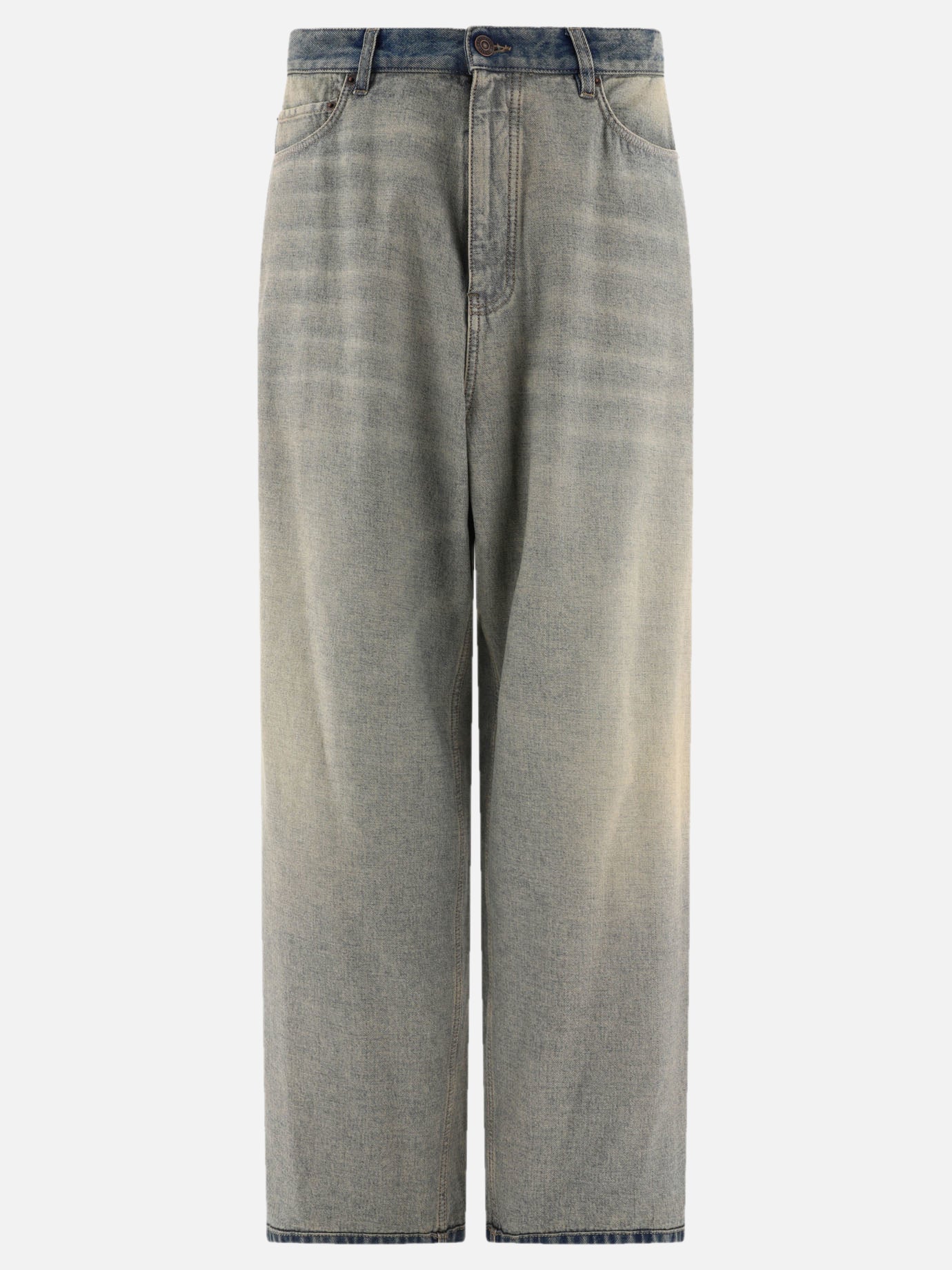 Leisure trousers 100% cotton  Light blue - Balenciaga Men | PDP | VIETTI Online Store | thumbnail
