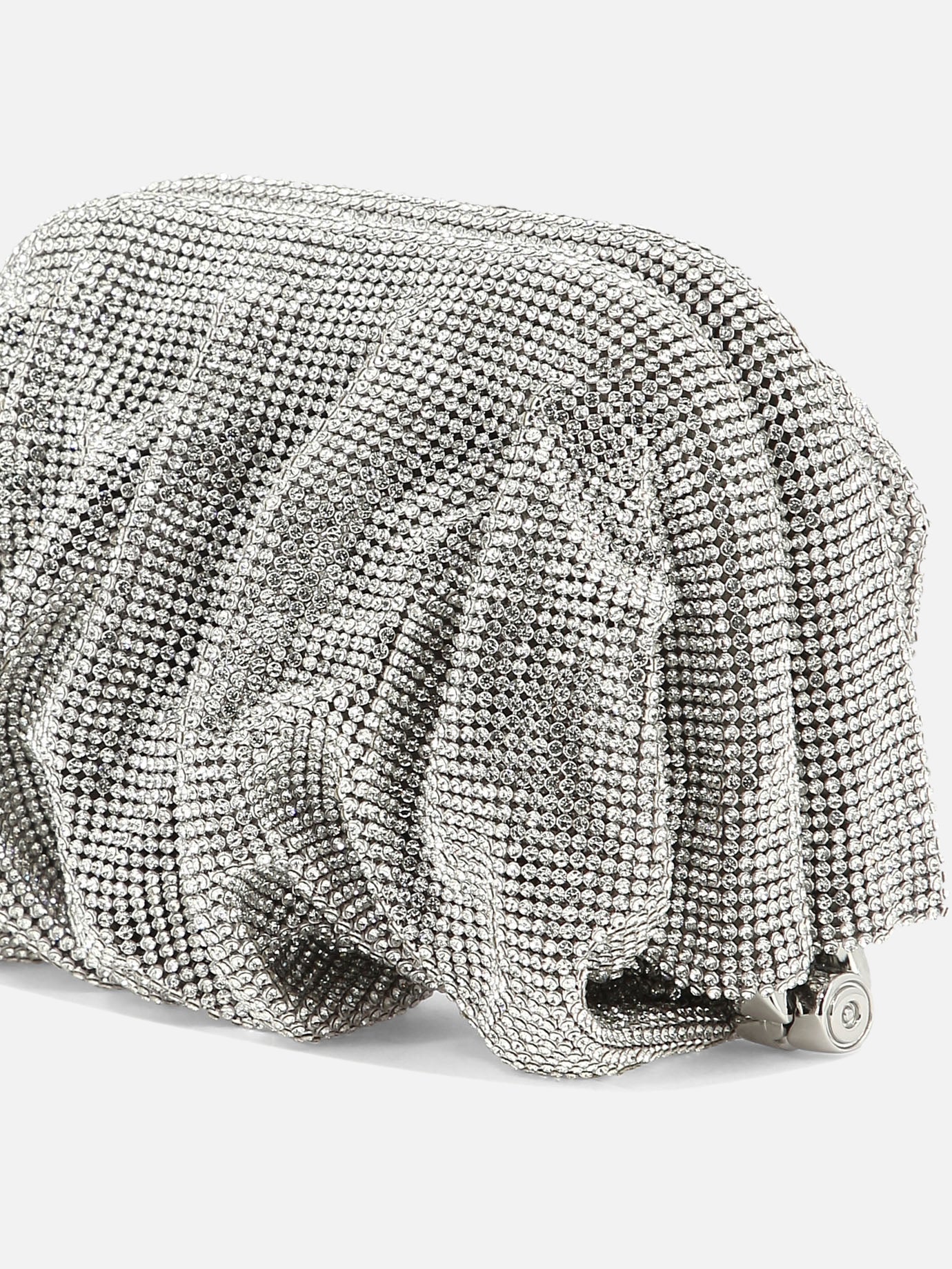 Pouch 100% aluminium mesh  Silver - Benedetta Bruzziches Women | PDP | VIETTI Online Store | Zoom-Modal_4
