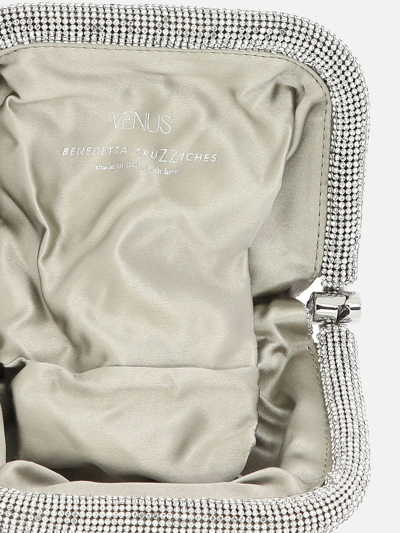 Pouch 100% aluminium mesh  Silver - Benedetta Bruzziches Women | PDP | VIETTI Online Store | thumbnail_5