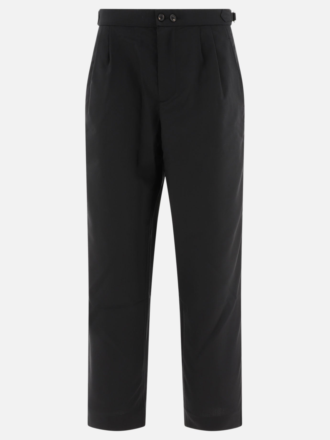 Bode "Tropical Wool Double Button" trousers Black