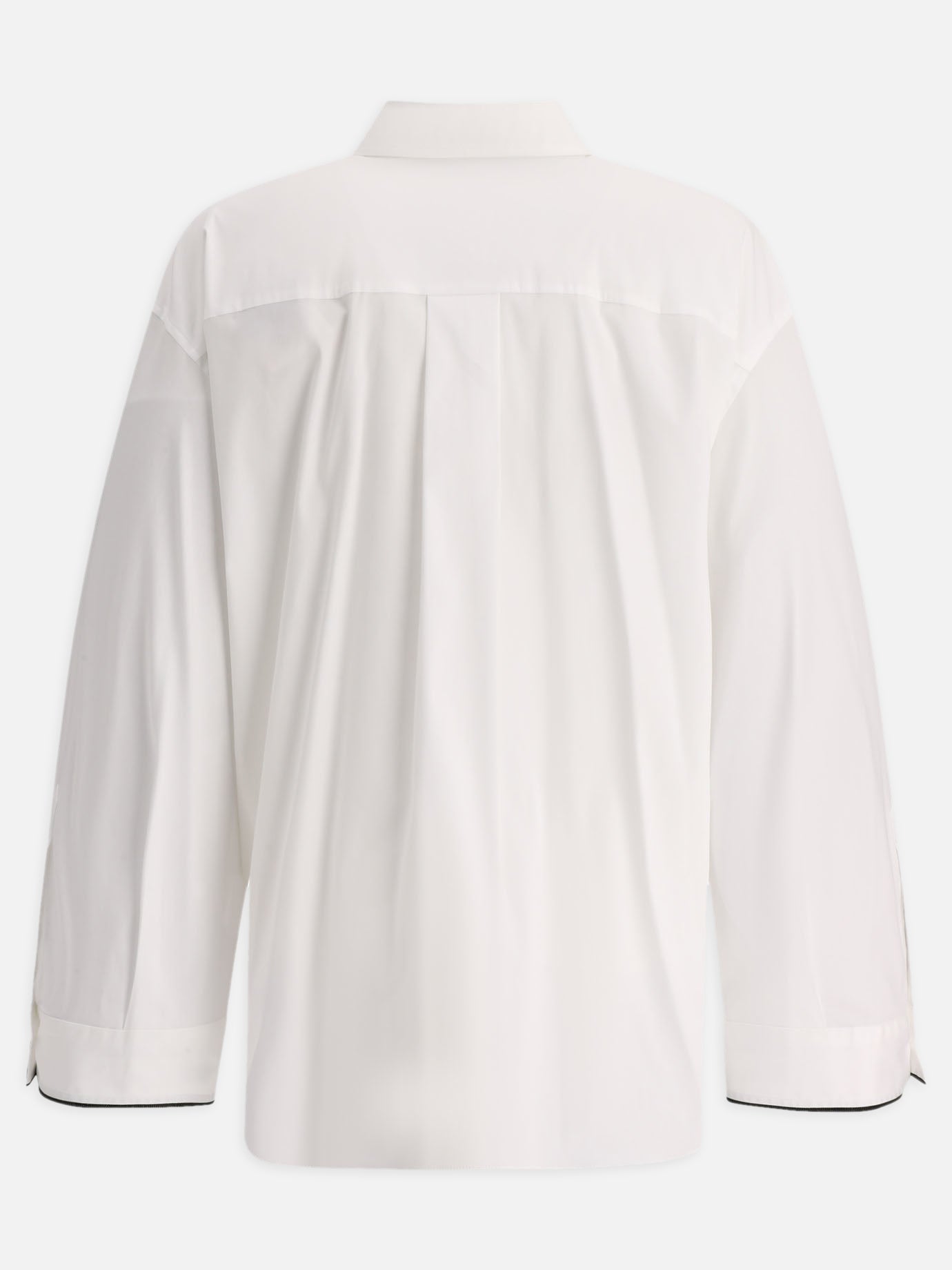 Formal shirts 72% cotton 23% polyammide 5% elastane  White - Brunello Cucinelli Women | PDP | VIETTI Online Store | Zoom-Modal_2
