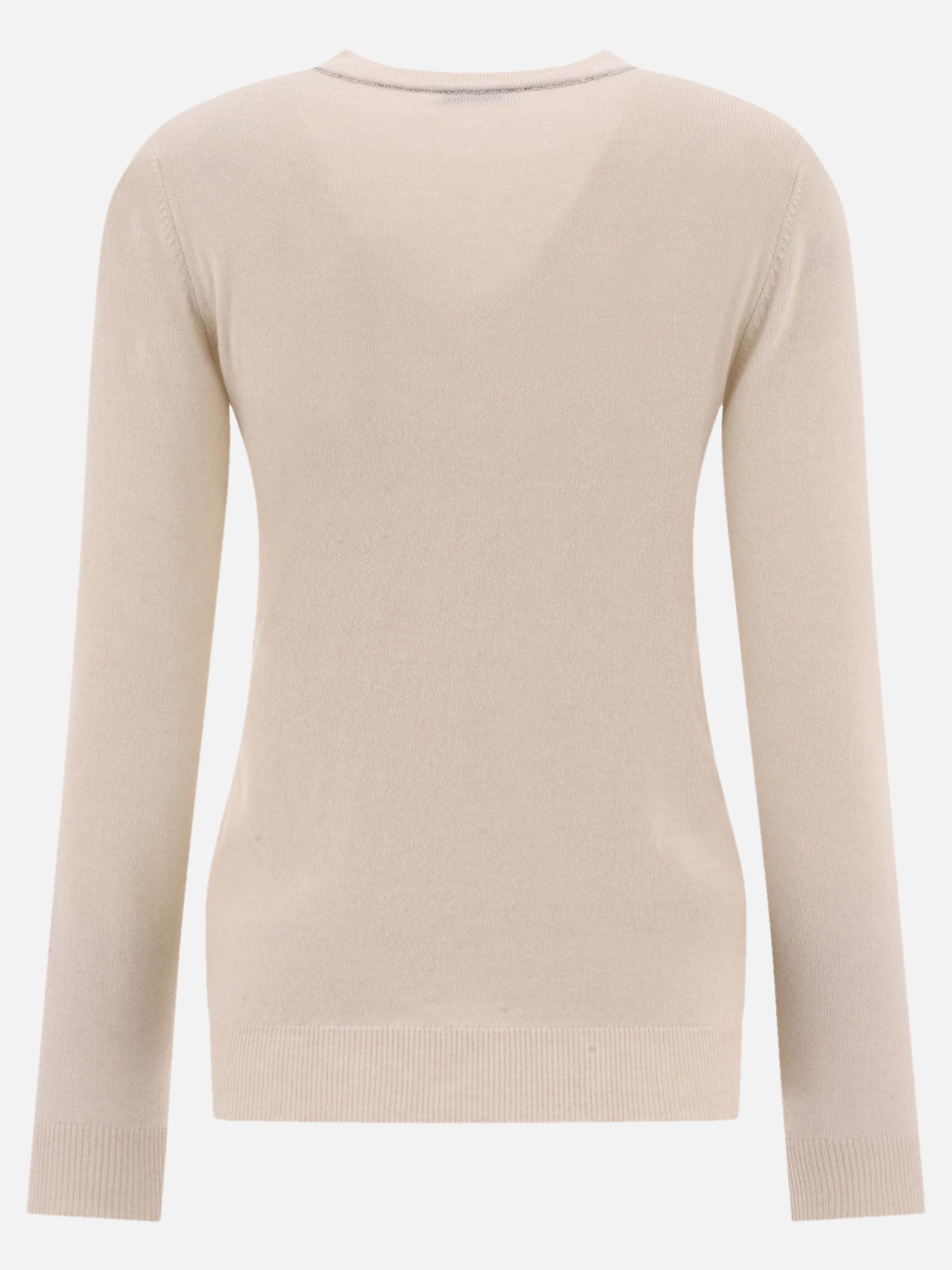 Crewneck sweaters 100% cashmere  Beige - Brunello Cucinelli Women | PDP | VIETTI Online Store | Zoom-Modal_2

