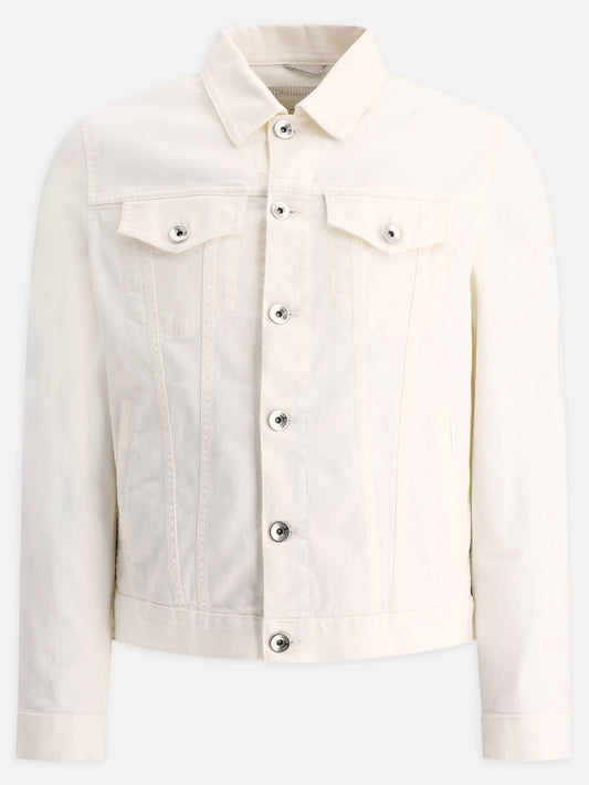 Brunello Cucinelli Lightweight denim jacket White