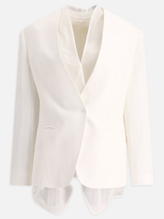 Blazers 73% viscose 27% linen  White - Brunello Cucinelli Women | PLP | VIETTI Online Store 
