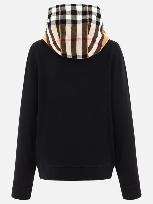 Full zip sweatshirts 100% cotton  Black - Burberry Women | PLP | VIETTI Online Store | 2
