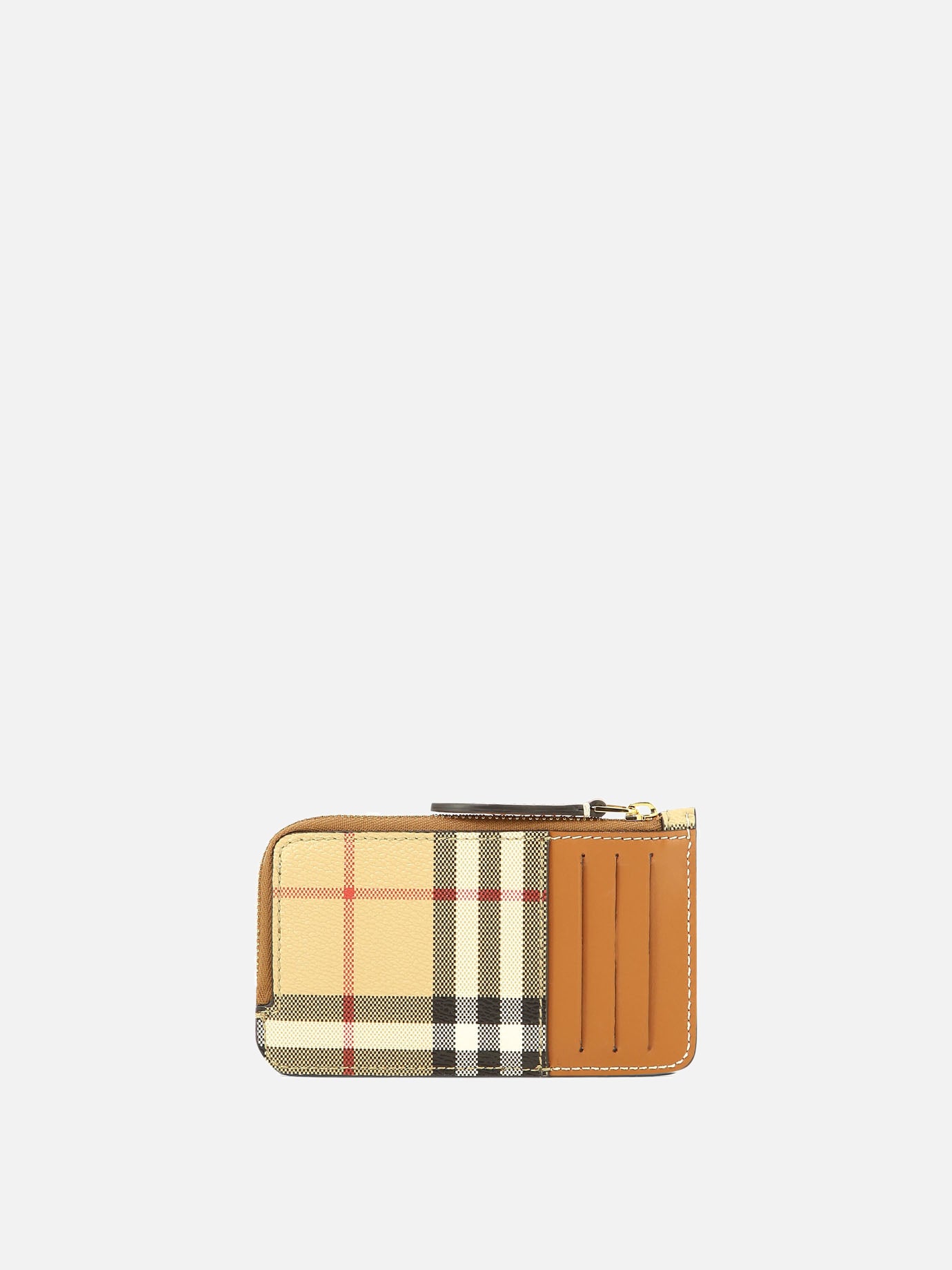 Wallets 69% polyurethane 17% polyester 14% cotton  Beige - Burberry Women | PDP | VIETTI Online Store | Zoom-Modal_3
