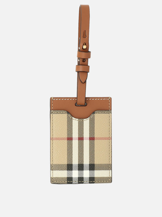 Keychains 71% polyurethane 16% polyester 12% cotton 1% acrylic  Beige - Burberry Women | PLP | VIETTI Online Store 
