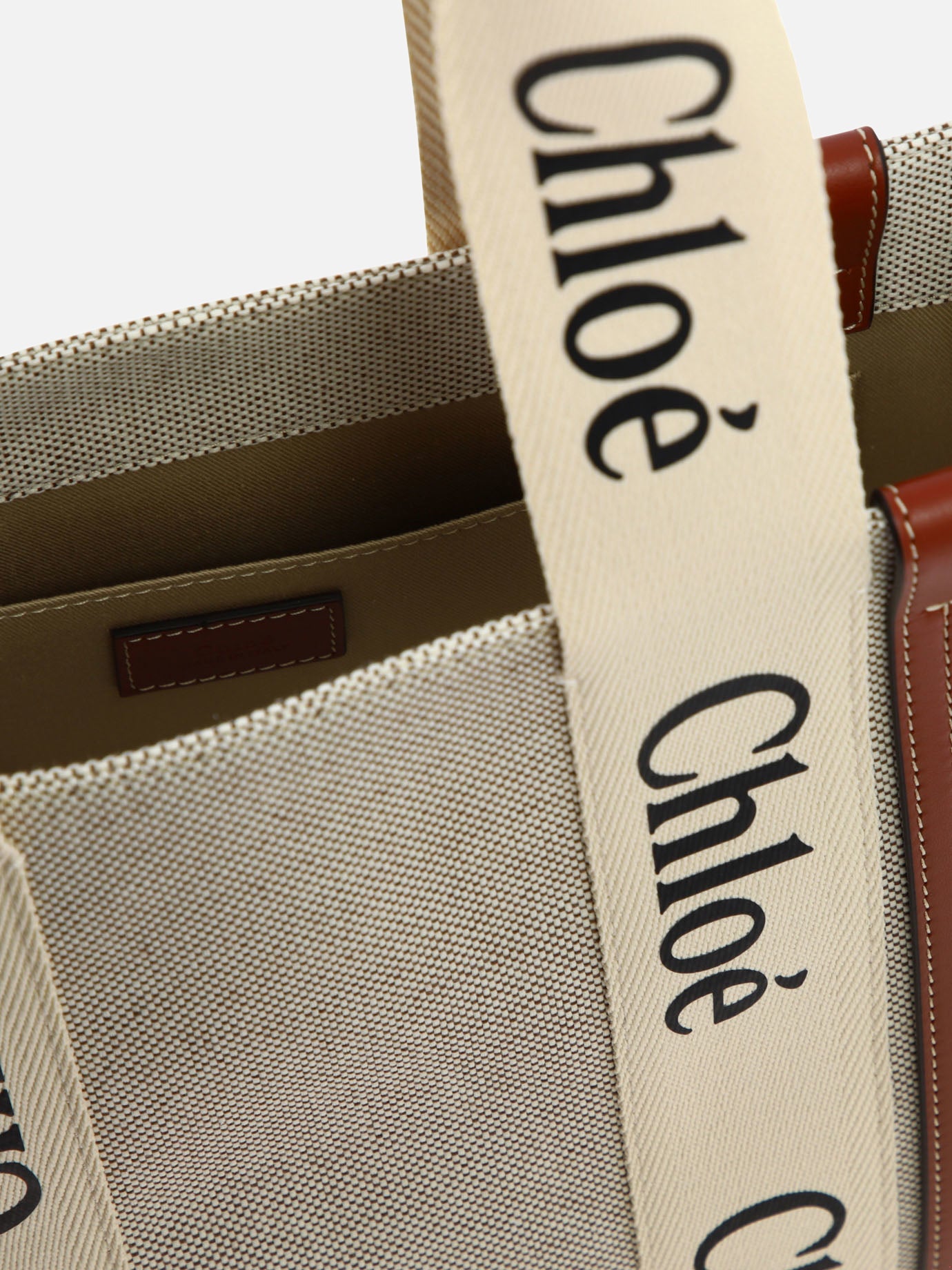 Medium bags 100% linen  Beige - Chloé Women | PDP | VIETTI Online Store | thumbnail_5