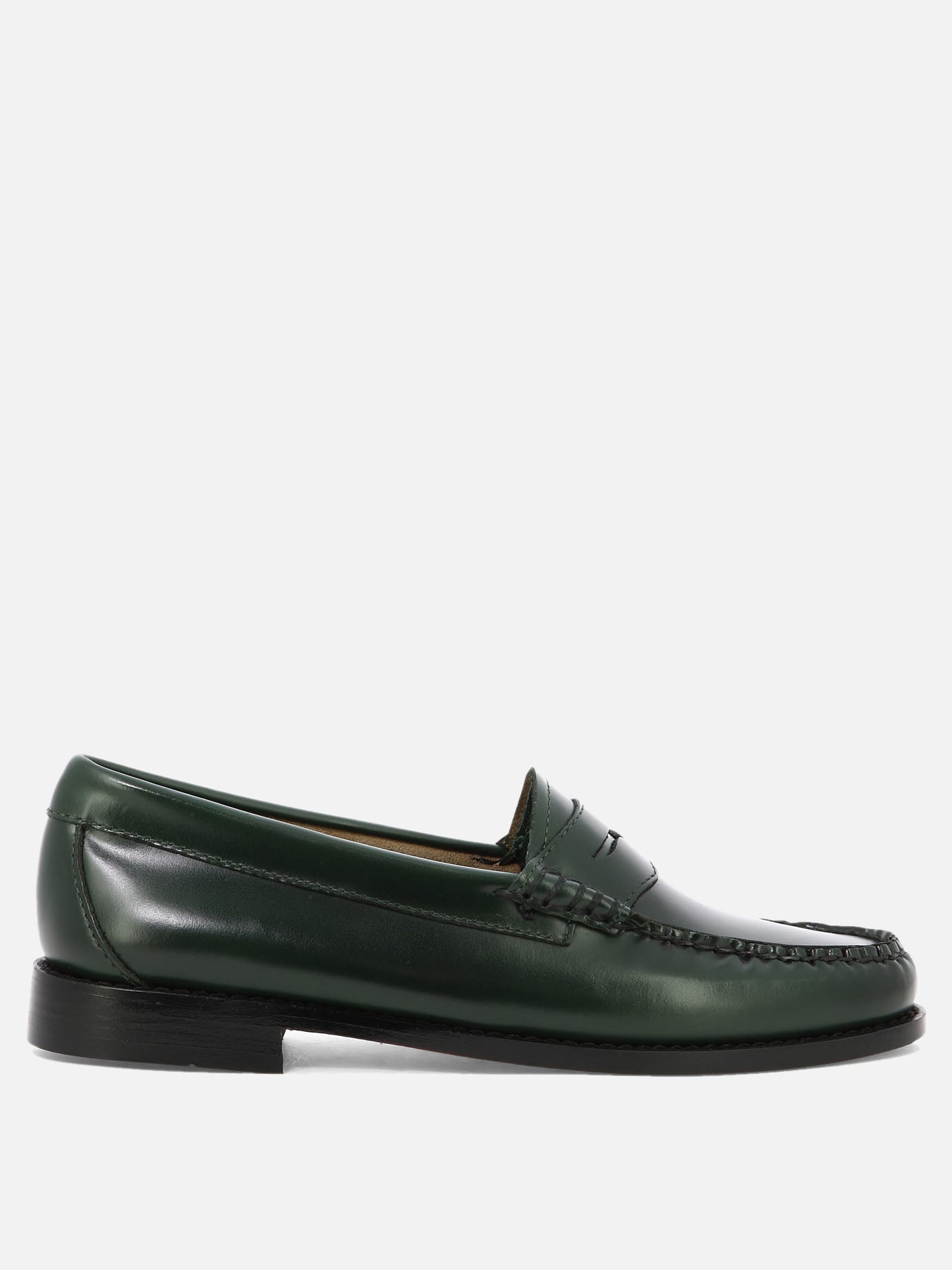 Loafers 100% leather - 80% leather 20% rubber  Green - G.H. Bass &amp; Co. Women | PDP | VIETTI Online Store | thumbnail