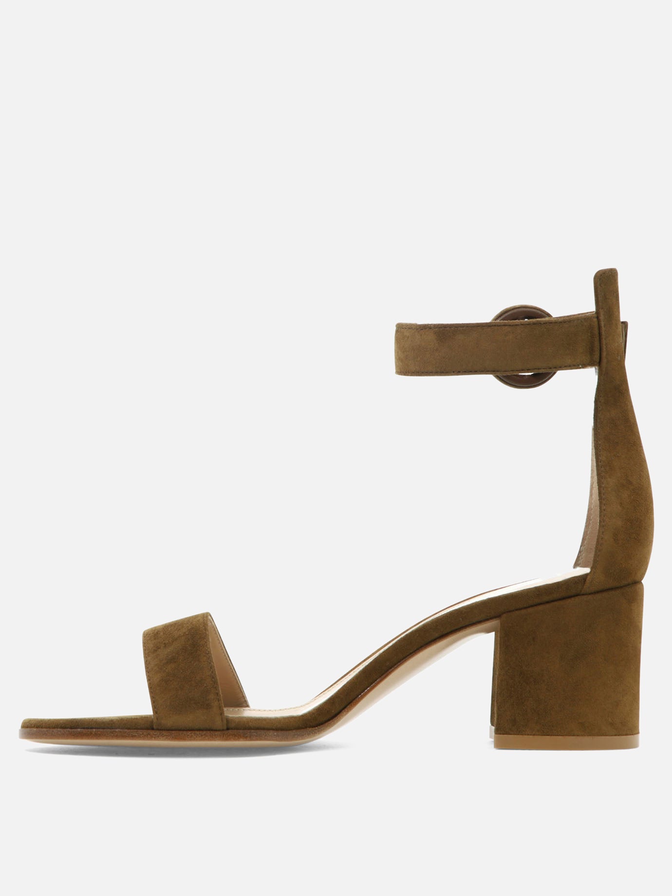 Heeled sandals 100% suede - 100% leather  Brown - Gianvito Rossi Women | PDP | VIETTI Online Store | Zoom-Modal_3
