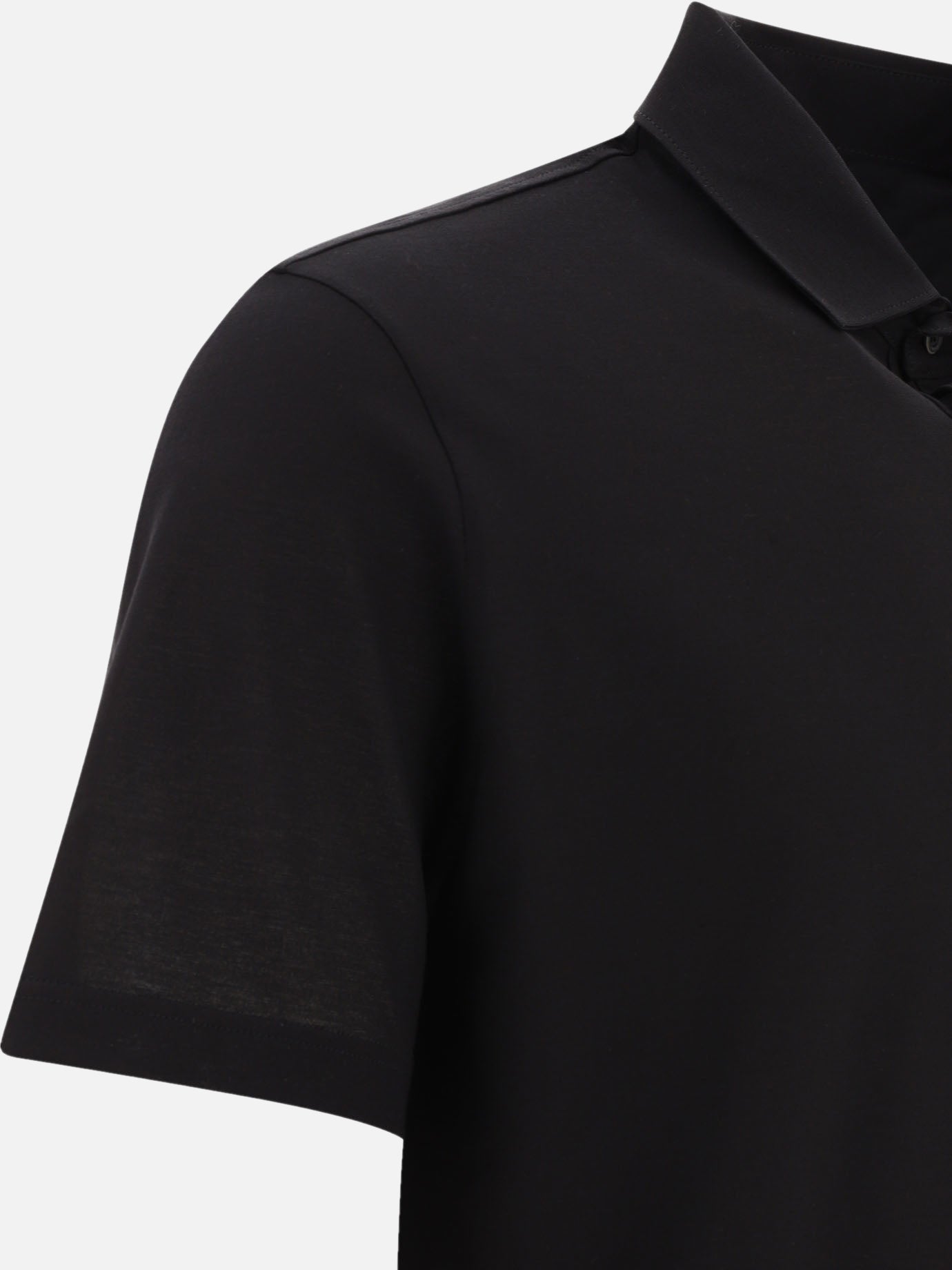 Polo shirts with buttons 100% cotton  Black - Herno Men | PDP | VIETTI Online Store | thumbnail_4