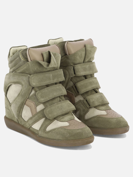 High top sneakers 100% suede - 100% rubber  Green - Isabel Marant Women | PLP | VIETTI Online Store | 2

