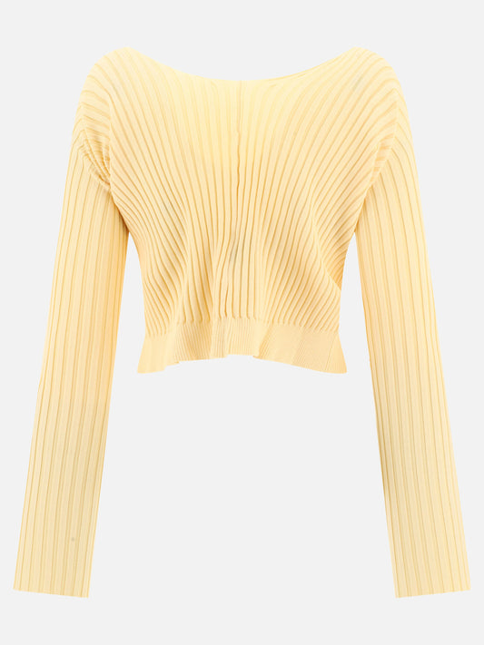 Cardigans 223KN500  Yellow - Jacquemus Women | PLP | VIETTI Online Store | 2
