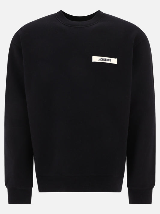 Crewnecks 100% cotton  Black - Jacquemus Men | PLP | VIETTI Online Store 
