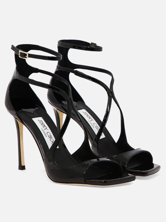 Heeled sandals 100% leather - 100% leather  Black - Jimmy Choo Women | PLP | VIETTI Online Store | 2
