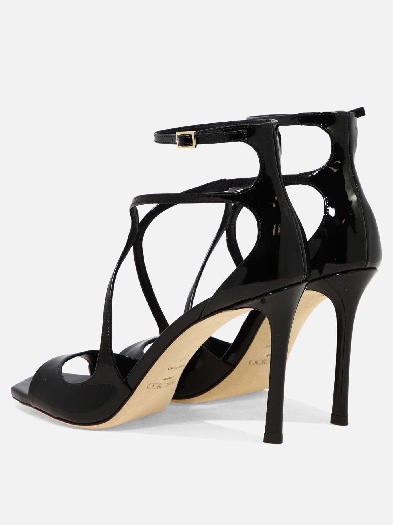 Heeled sandals 100% leather - 100% leather  Black - Jimmy Choo Women | PDP | VIETTI Online Store | Zoom-Modal_4
