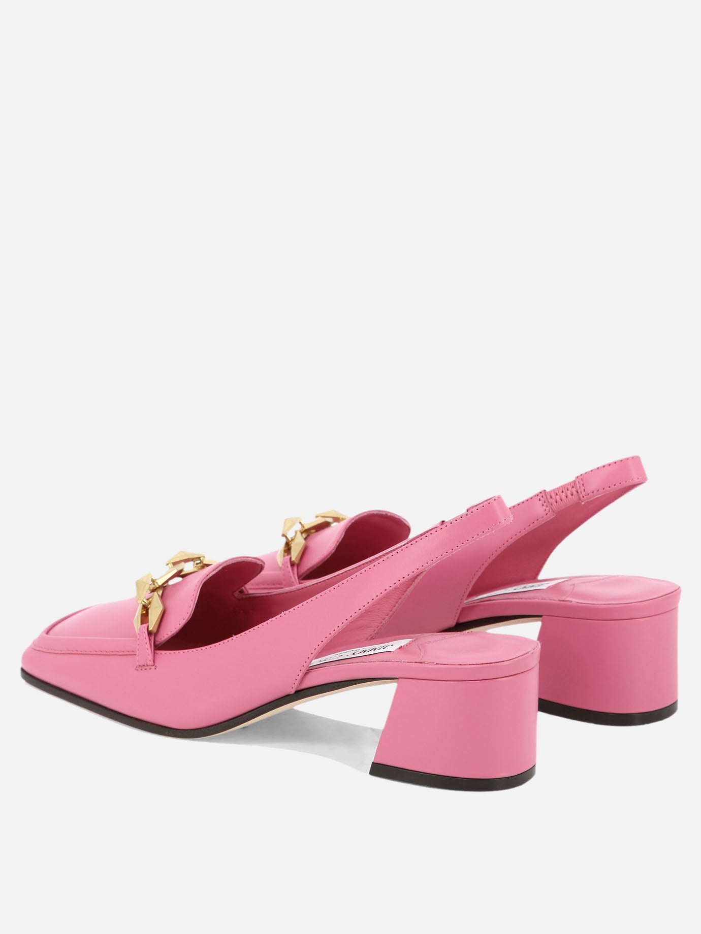 Slingbacks 100% leather - 50% leather 50% rubber-  Pink - Jimmy Choo Women | PDP | VIETTI Online Store | thumbnail_4