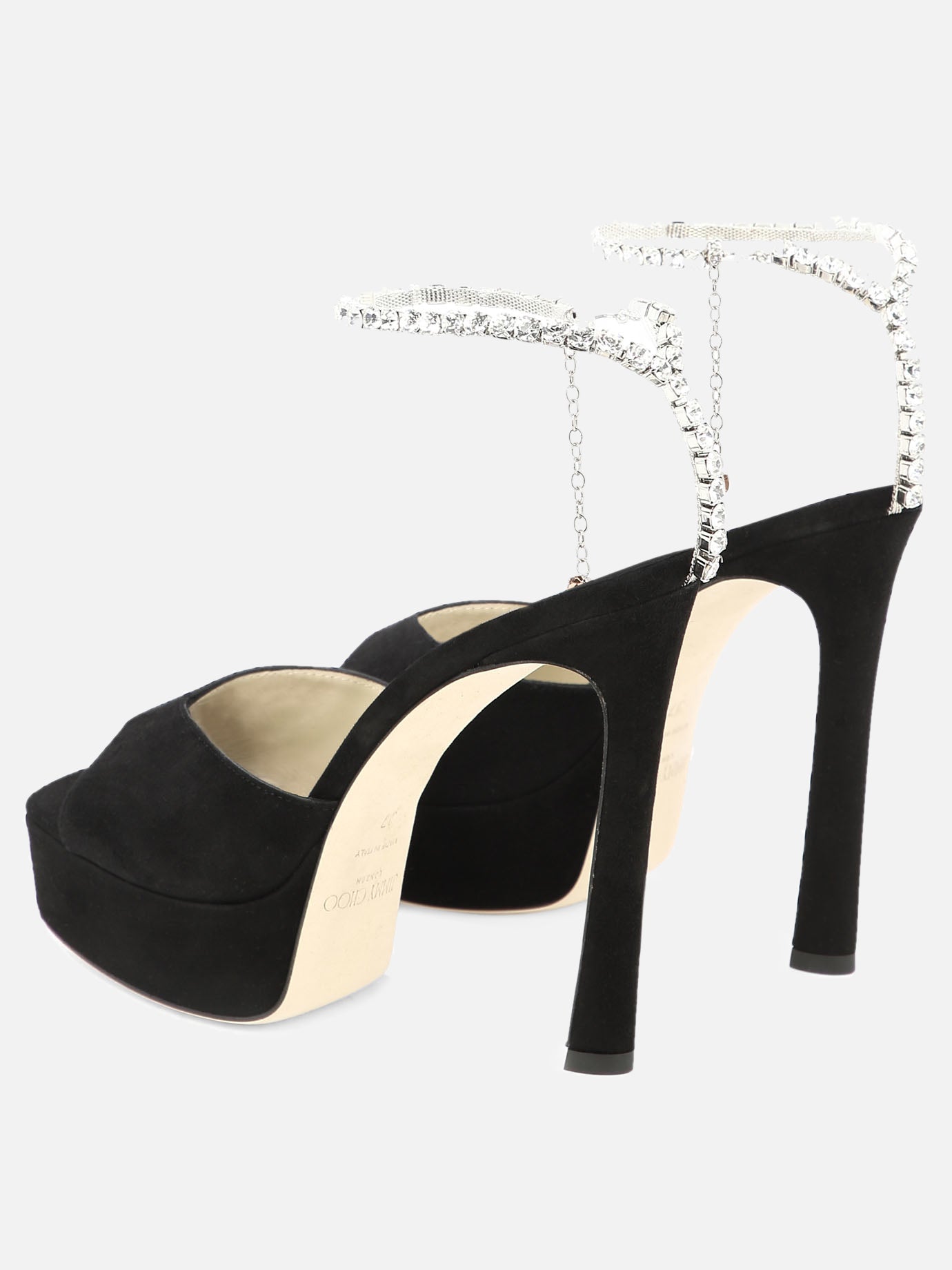 Heeled sandals 100% leather - 100% leather  Black - Jimmy Choo Women | PDP | VIETTI Online Store | thumbnail_4