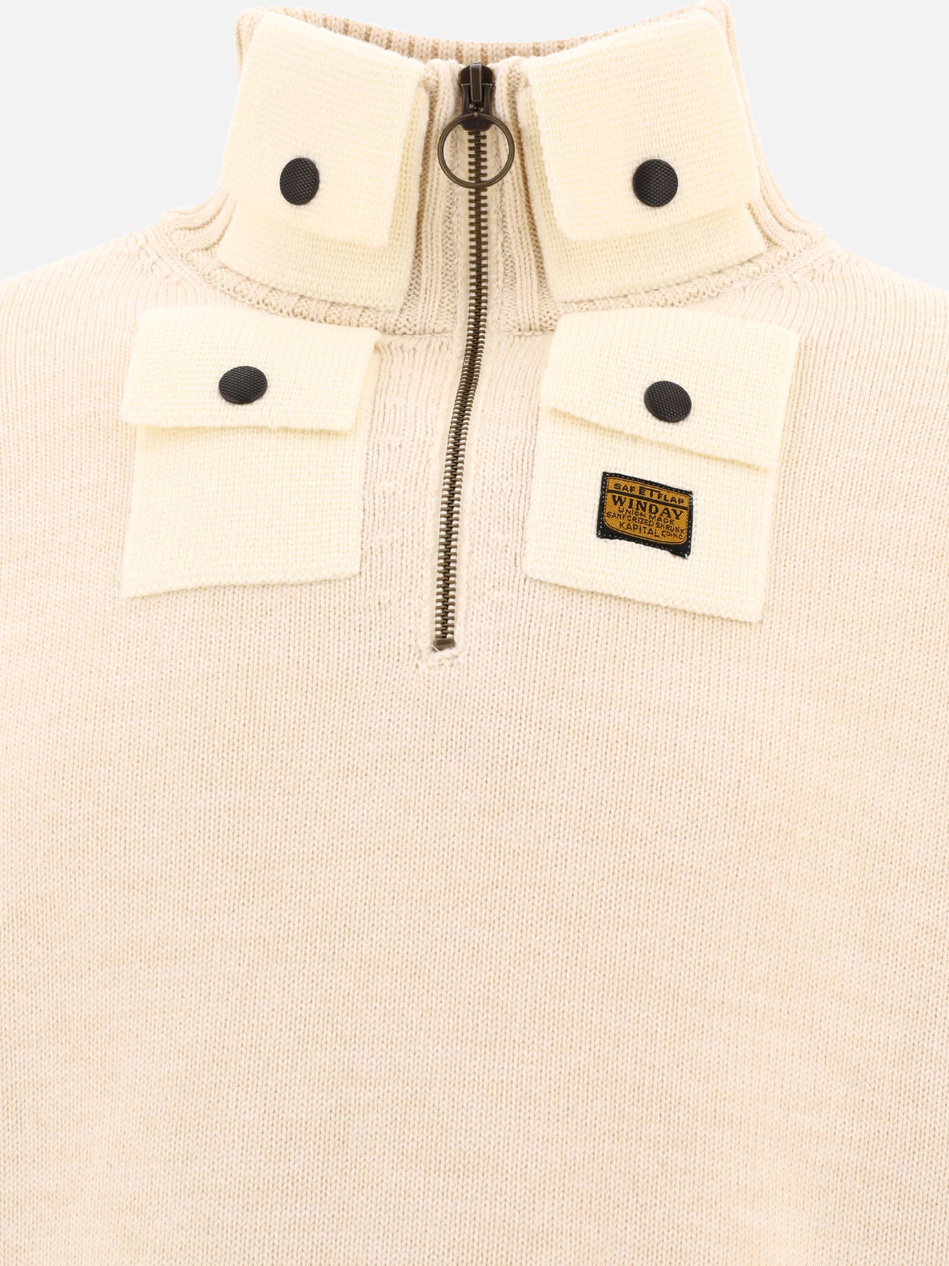 "8G" half-zip sweater