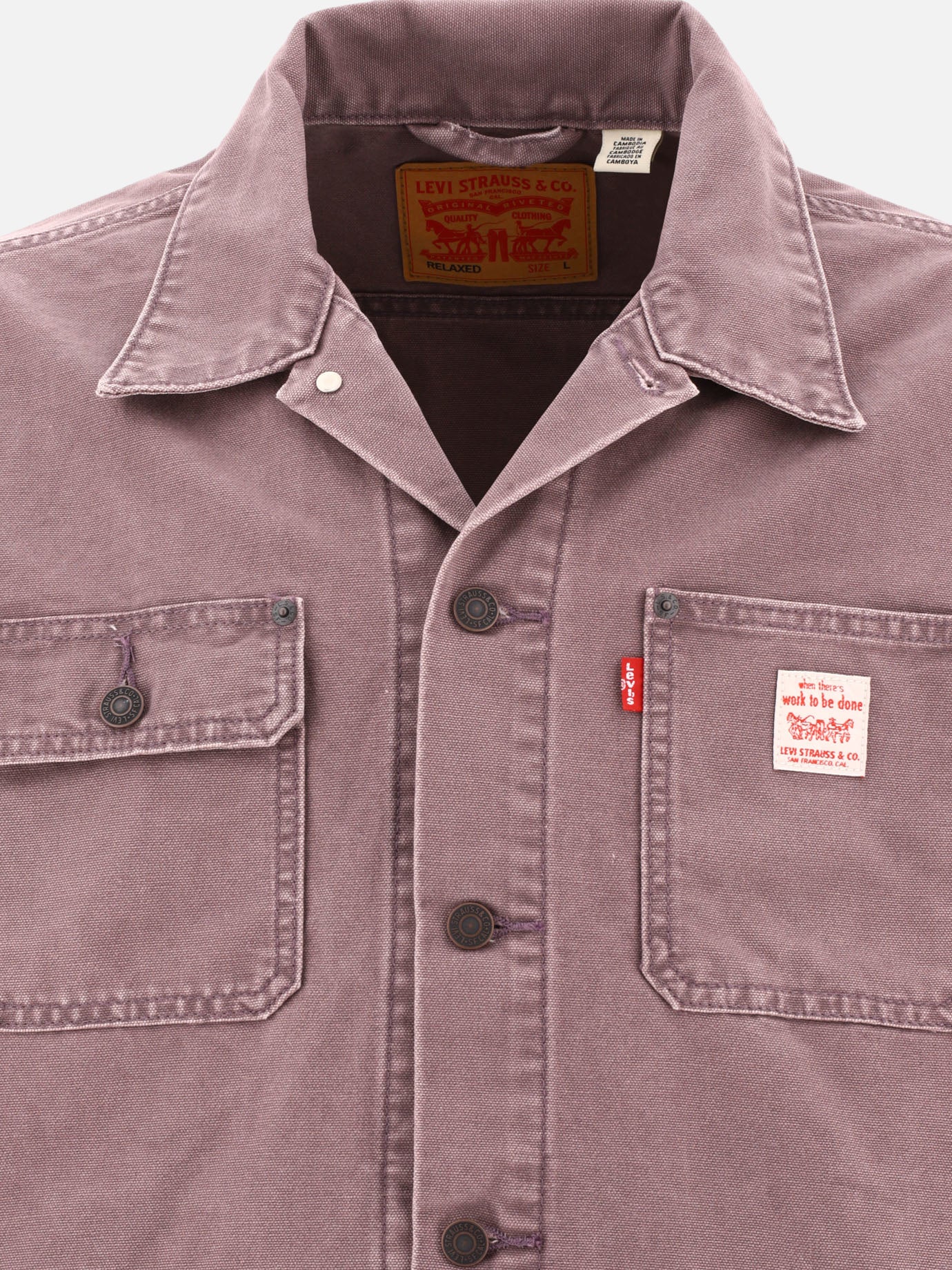 Overshirt jackets 100% cotton  Purple - Levi&#39;s Men | PDP | VIETTI Online Store | thumbnail_3