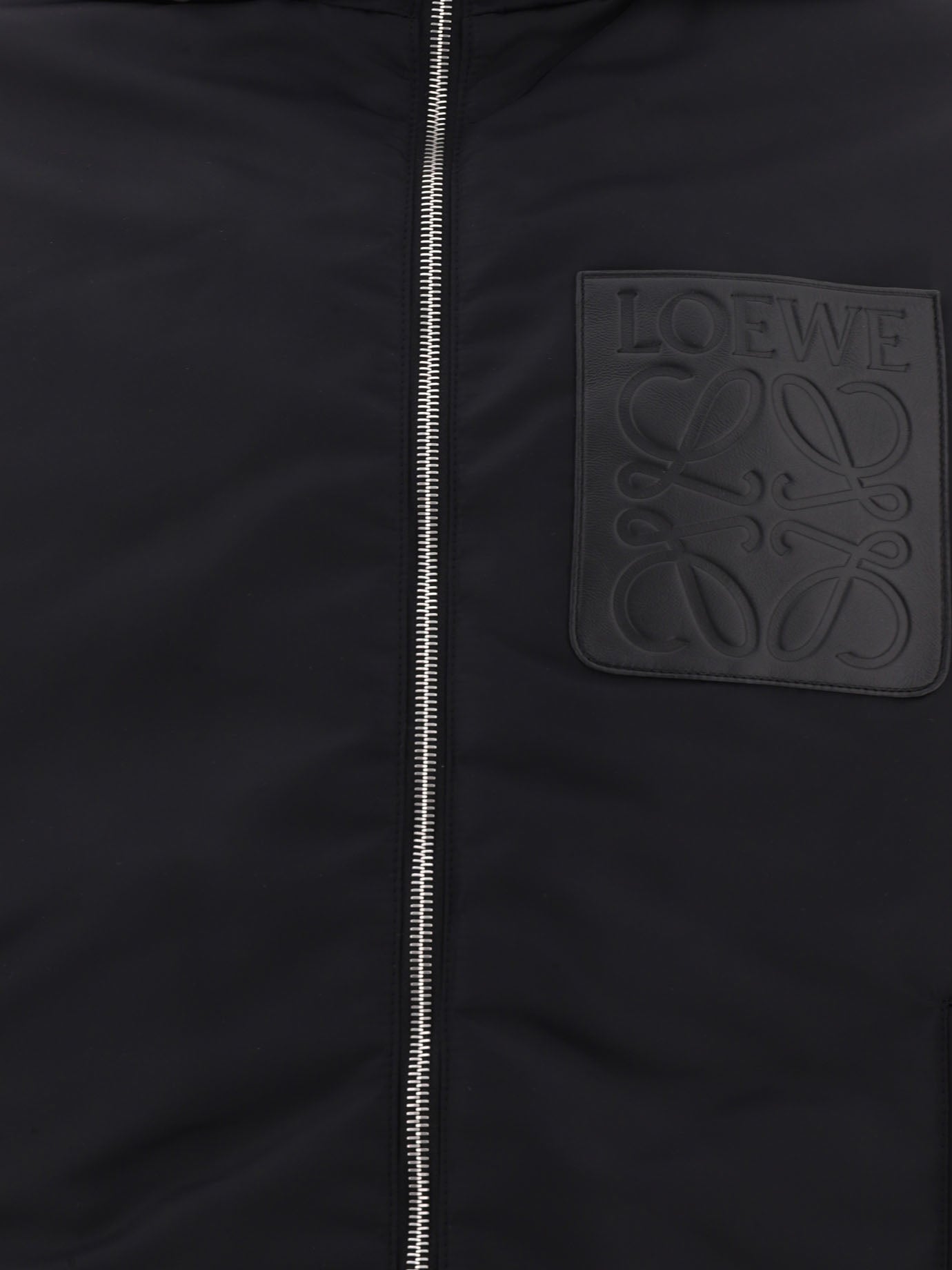 Down jackets 90% polyamide 10% leather  Black - Loewe Men | PDP | VIETTI Online Store | thumbnail_3