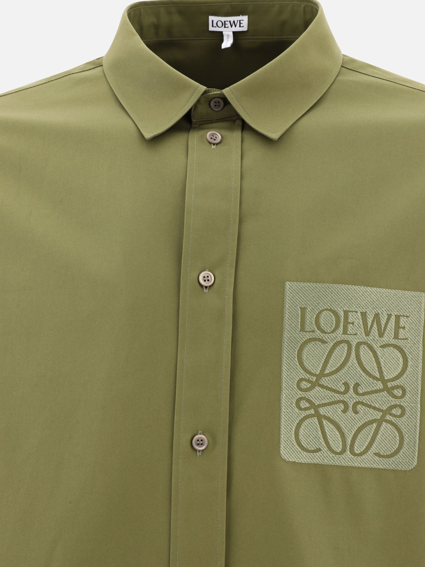 Casual shirts 95% cotton 5% polyester  Green - Loewe Men | PDP | VIETTI Online Store | thumbnail_3