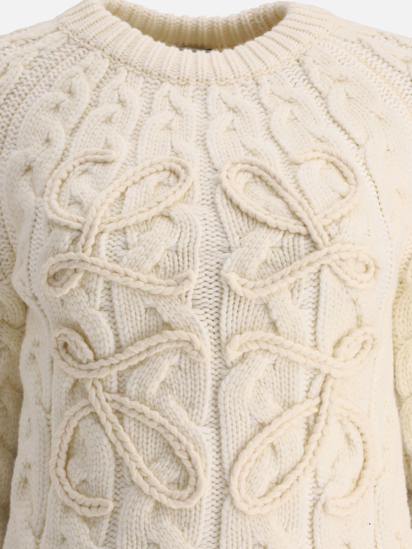 Crewneck sweaters 63% wool 37% polypropylene  White - Loewe Women | PDP | VIETTI Online Store | Zoom-Modal_3
