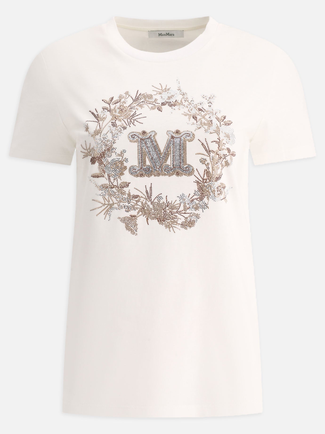 Crewneck t-shirts 100% cotton  White - Max Mara Women | PDP | VIETTI Online Store | Zoom-Modal

