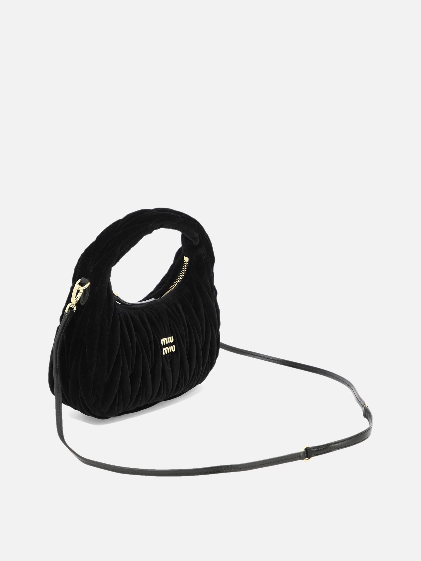 Small bags 100% velvet  Black - Miu Miu Women | PDP | VIETTI Online Store | thumbnail_2