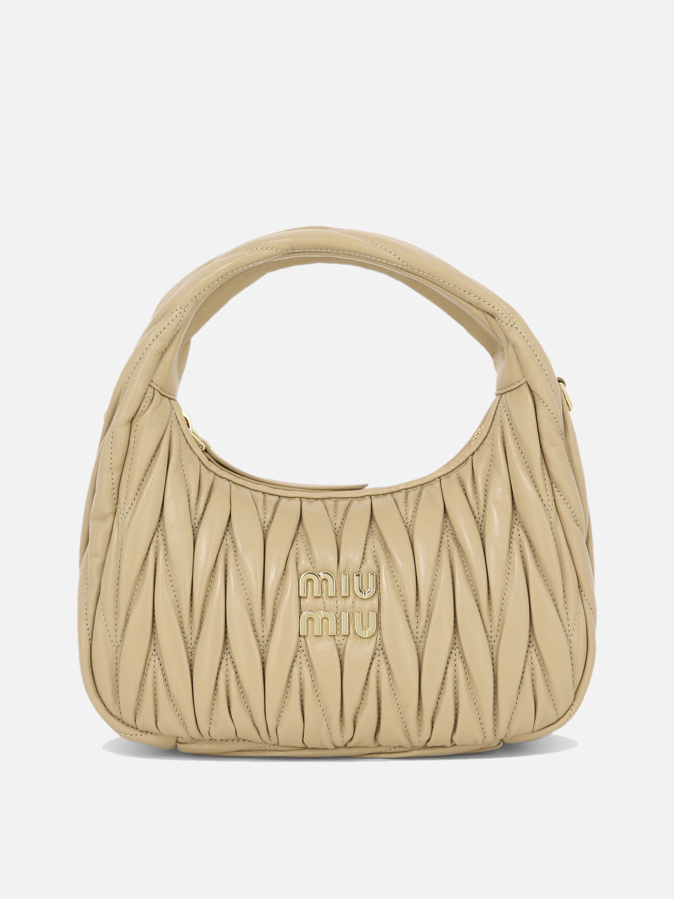 Small bags 100% lamb leather  Beige - Miu Miu Women | PDP | VIETTI Online Store | thumbnail