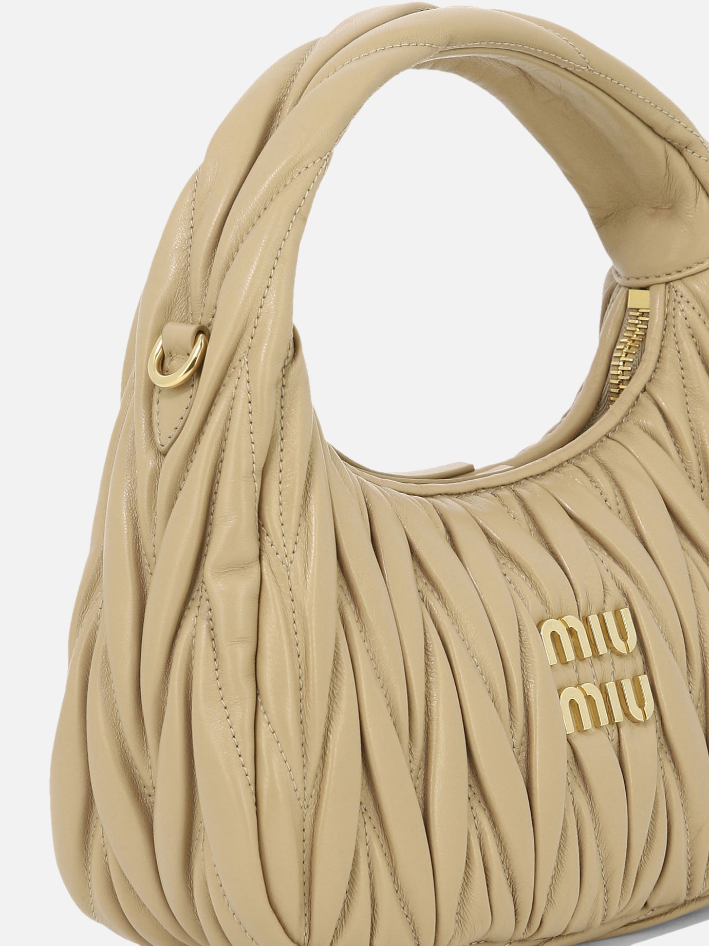 Small bags 100% lamb leather  Beige - Miu Miu Women | PDP | VIETTI Online Store | thumbnail_4