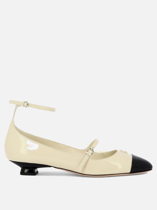 Mary Jane 100% patent leather - 100% leather  White - Miu Miu Women | PLP | VIETTI Online Store 
