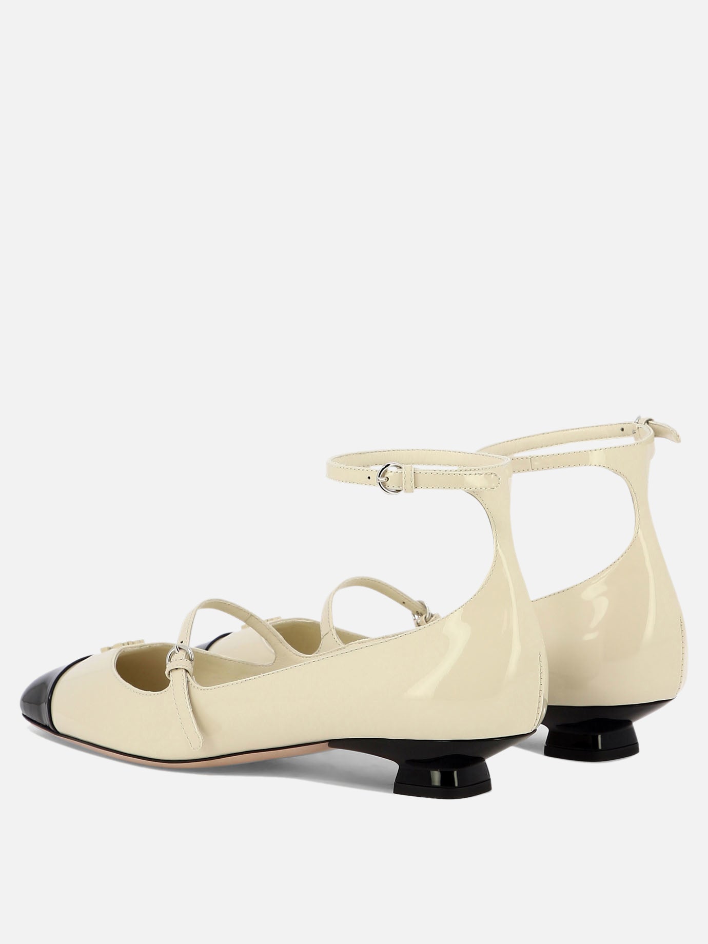 Mary Jane 100% patent leather - 100% leather  White - Miu Miu Women | PDP | VIETTI Online Store | Zoom-Modal_4
