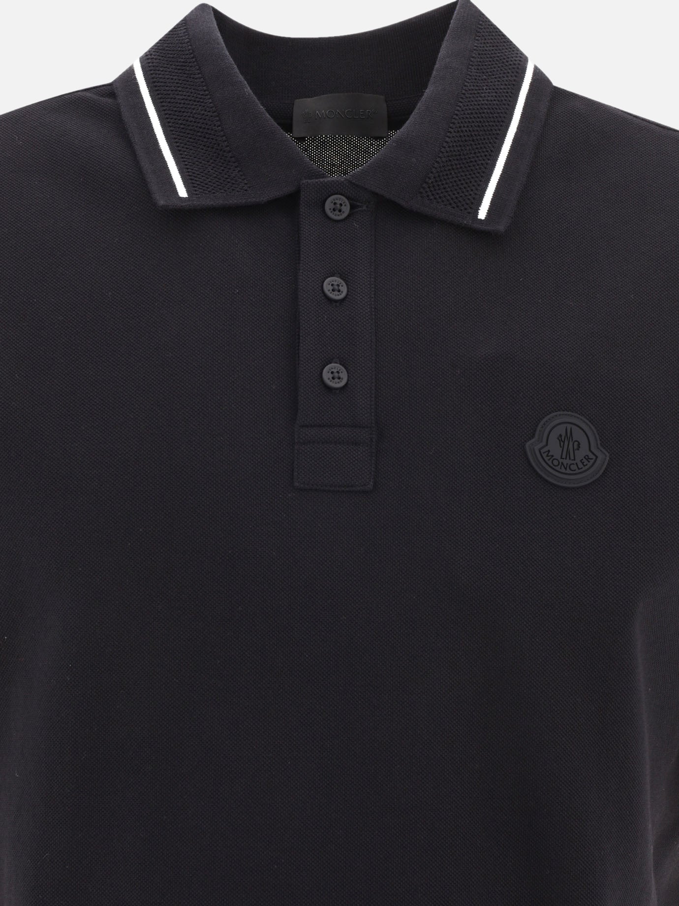 Polo shirts with buttons Logo  Black - Moncler Men | PDP | VIETTI Online Store | Zoom-Modal_3
