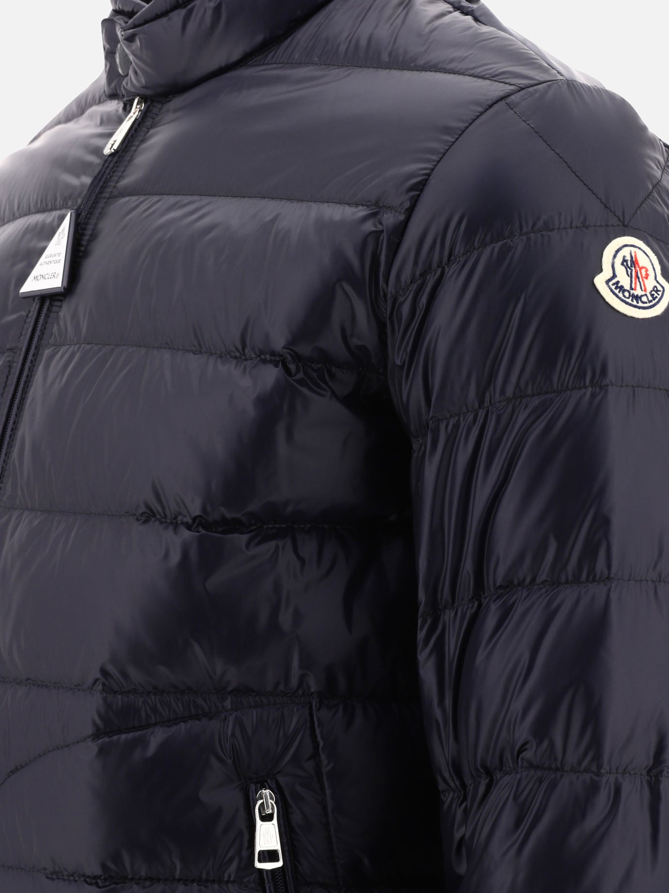Down jackets 100% polyamide - Padding: down and feathers  Blue - Moncler Men | PDP | VIETTI Online Store | thumbnail_4
