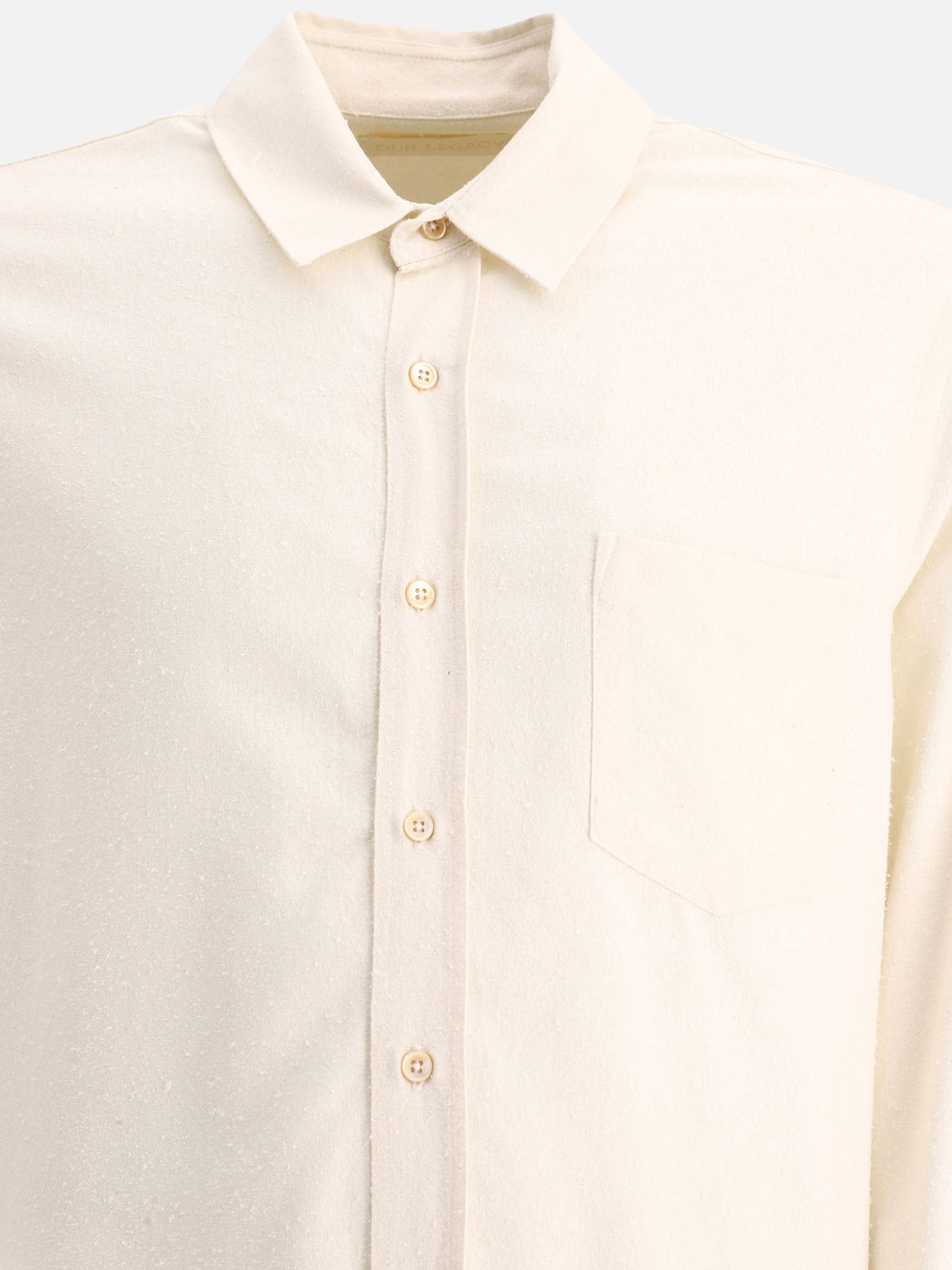 Raw silk classic shirt