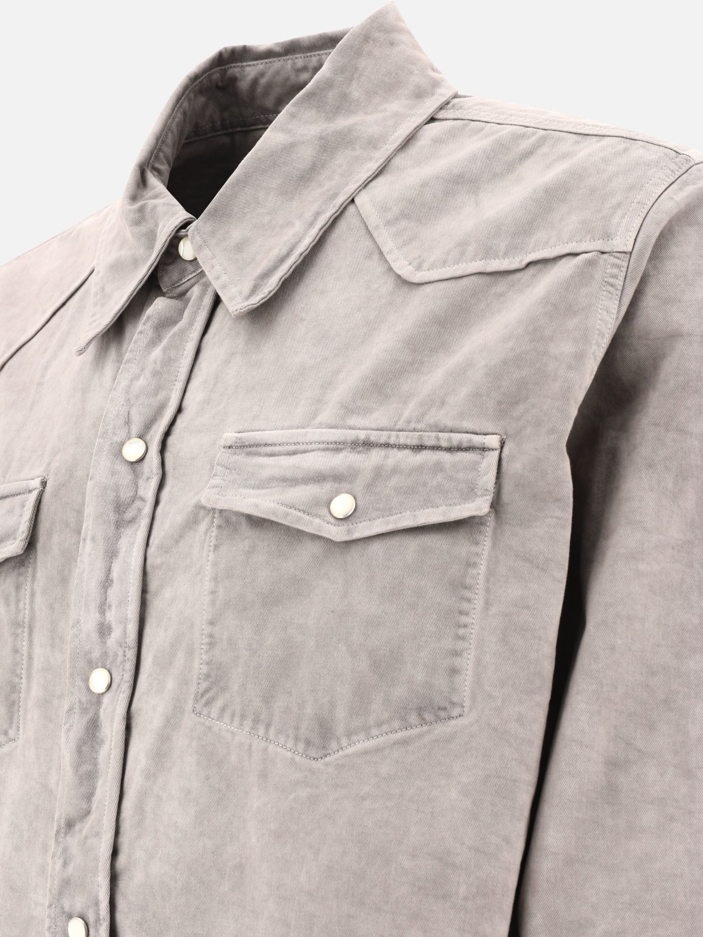 Overshirt jackets 100% cotton  Grey - Our Legacy Men | PDP | VIETTI Online Store | thumbnail_4
