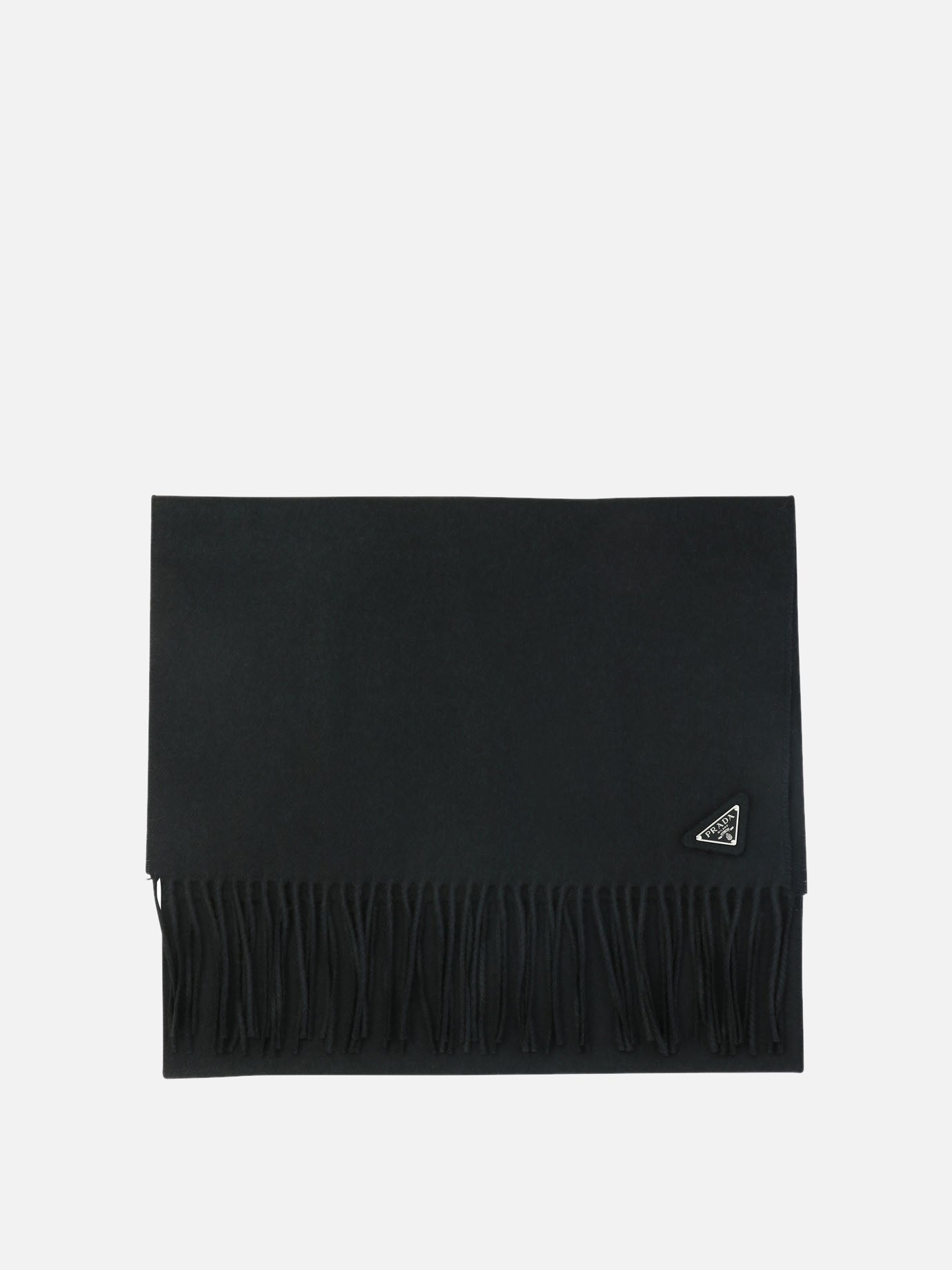 Fringed scarves 2FS047  Black - Prada Men | PDP | VIETTI Online Store | Zoom-Modal
