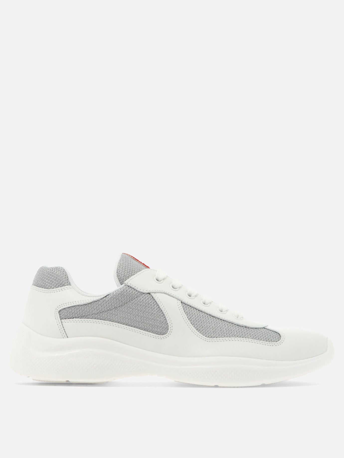 Low top sneakers 100% lamb leather - 100% rubber  White - Prada Men | PDP | VIETTI Online Store | thumbnail