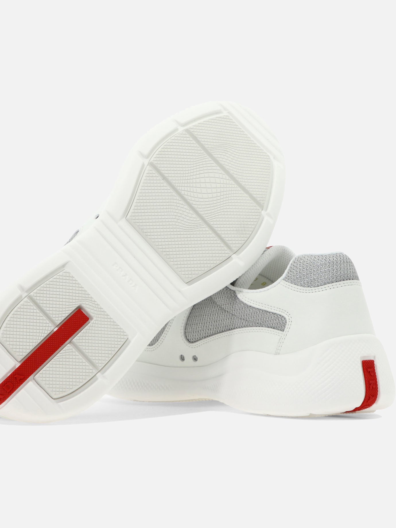 Low top sneakers 100% lamb leather - 100% rubber  White - Prada Men | PDP | VIETTI Online Store | thumbnail_5