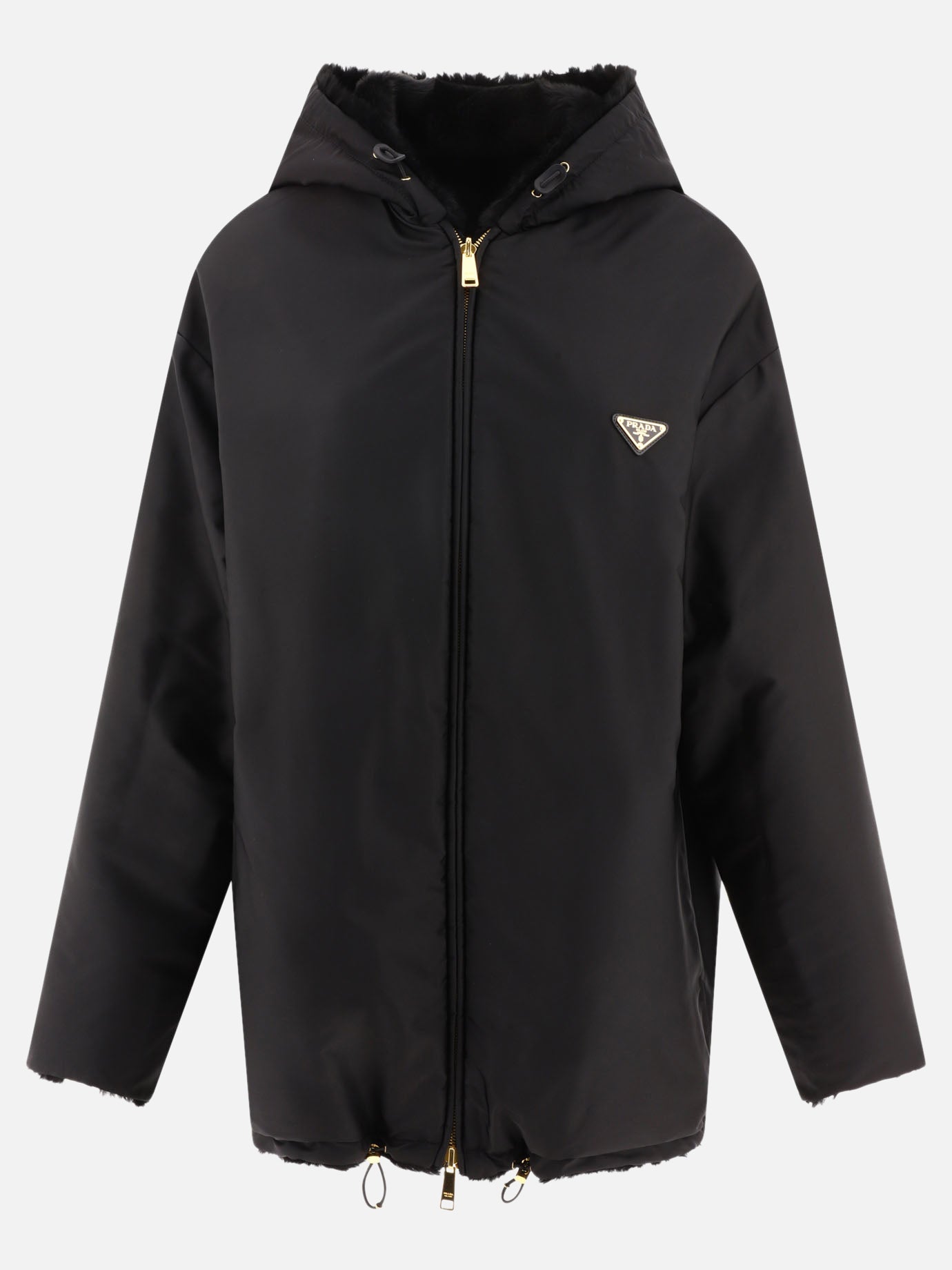 Leather jackets 100% sheep fur  Black - Prada Women | PDP | VIETTI Online Store | Zoom-Modal_2
