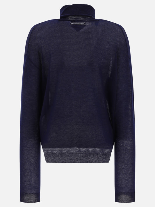 Turtleneck sweaters Solid colour  Blue - Prada Women | PLP | VIETTI Online Store | 2
