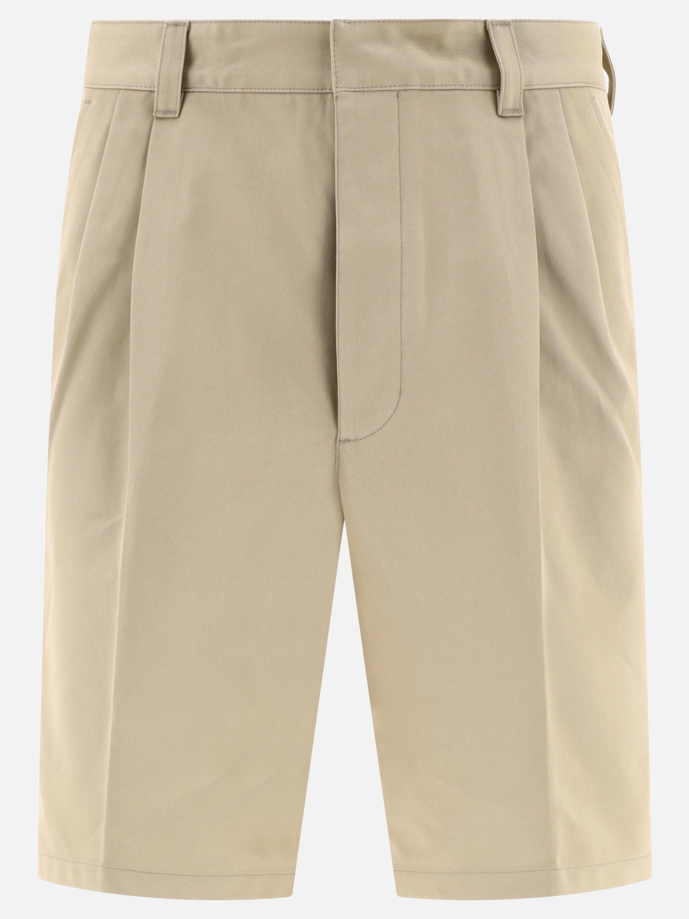 Formal shorts 100% cotton  Beige - Prada Men | PDP | VIETTI Online Store | Zoom-Modal
