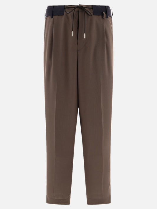 Tapered drawstring trousers