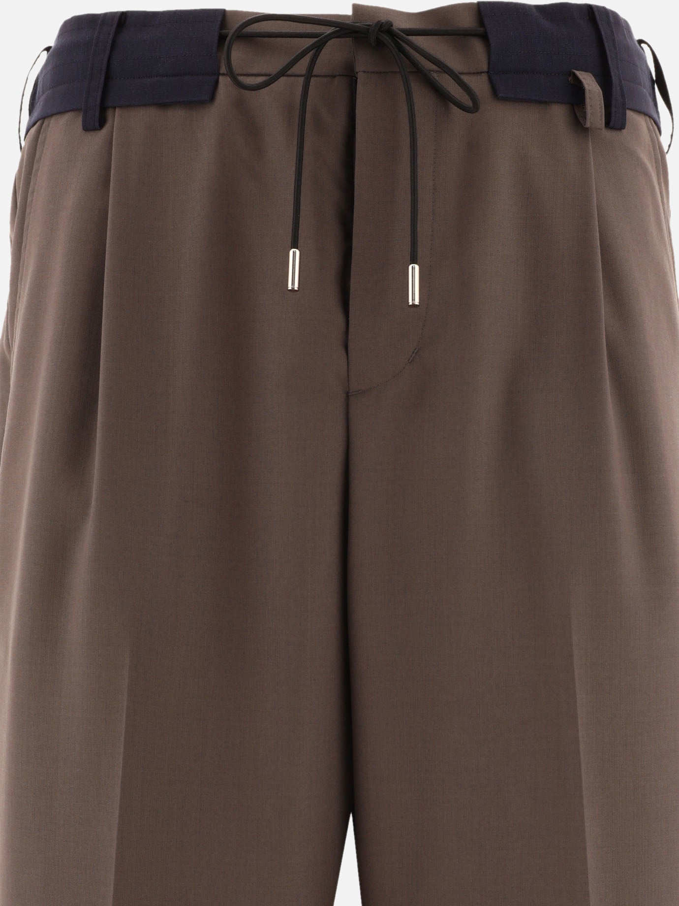 Tapered drawstring trousers