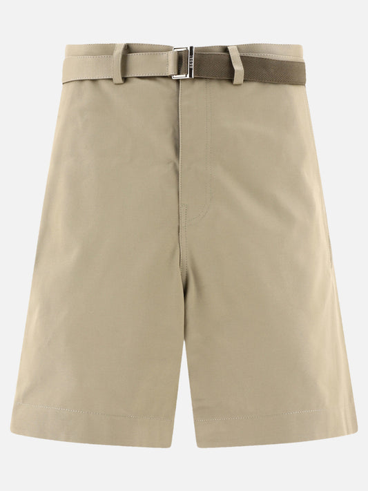 Belted chino shorts